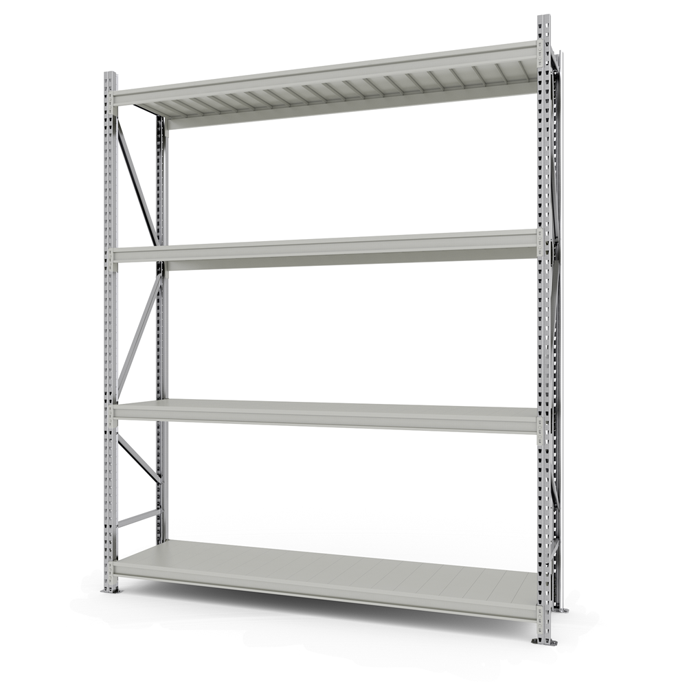 Стелаж металевий FORSTOR Master 3500x2300x600 мм 4 полиці основна секція